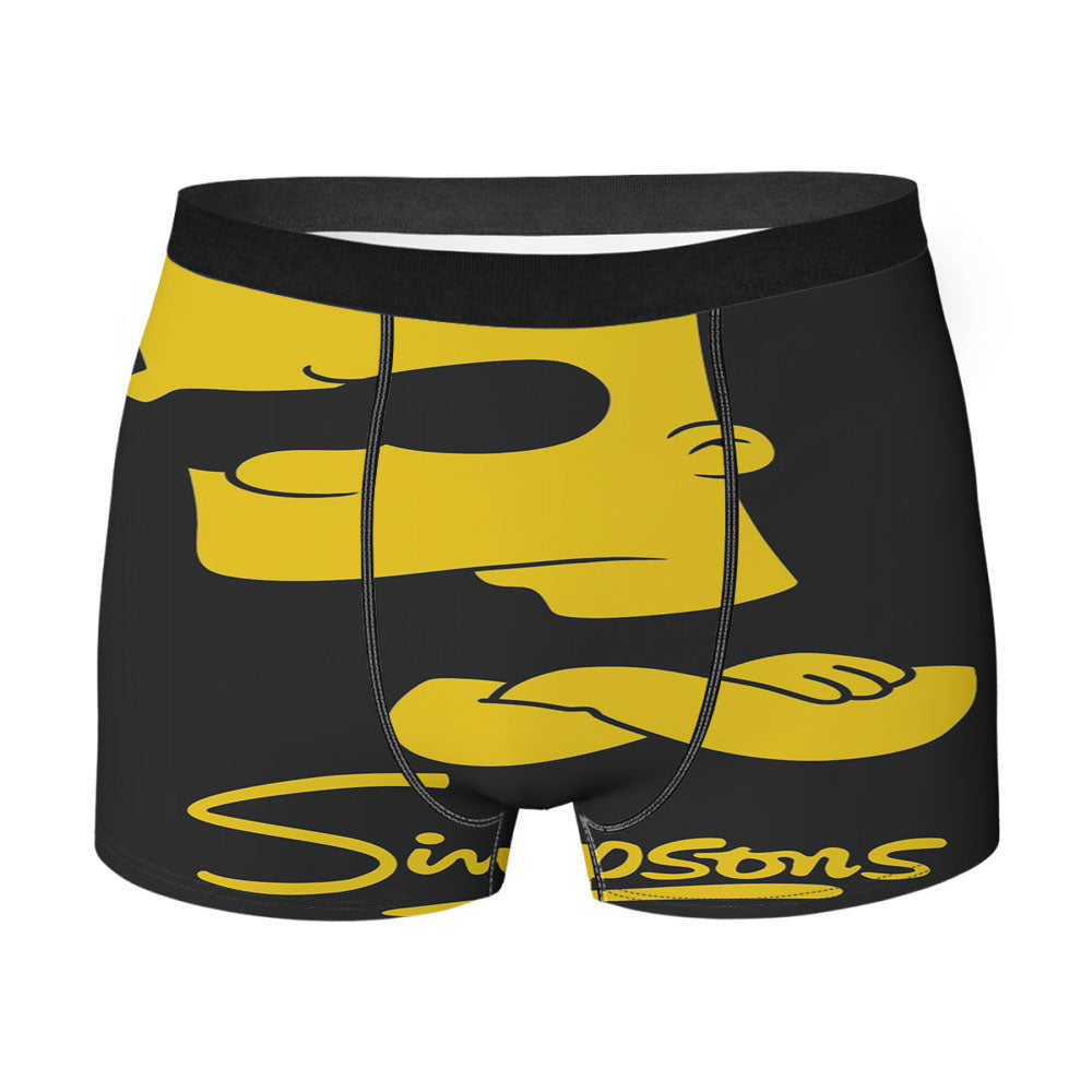 Black Yellow Bart Simpsons 2 Men's Boxer Briefs