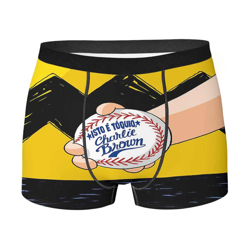 Charlie Brown Snoopy Isto E Toquio Men's Boxer Briefs