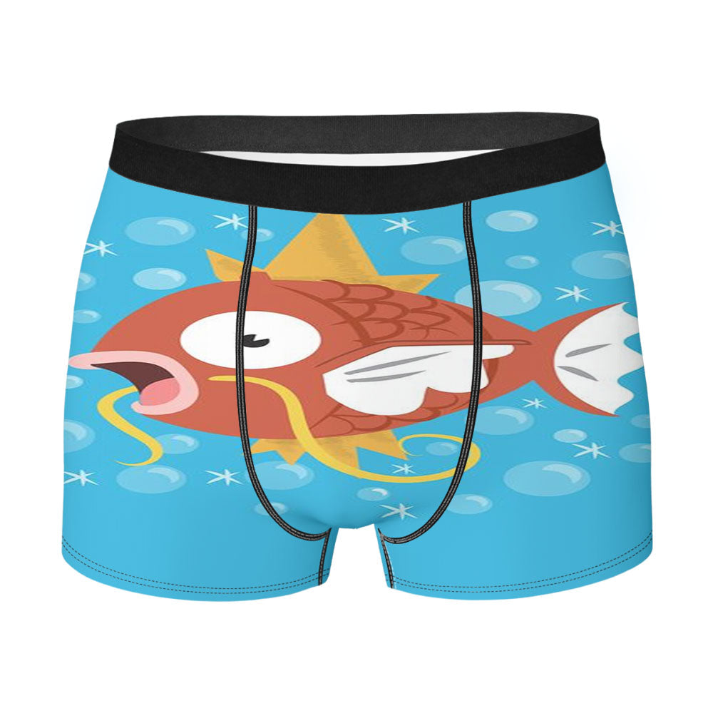 Cute Fish Pokemon Magikarp Men's Boxer Briefs