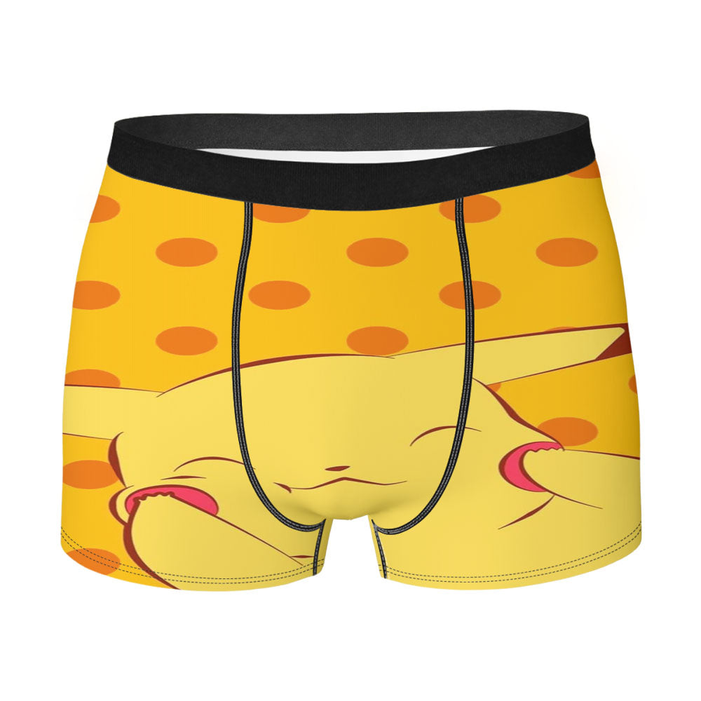 Cute Pokemon Pikachu Dots Wallpapers Men's Boxer Briefs