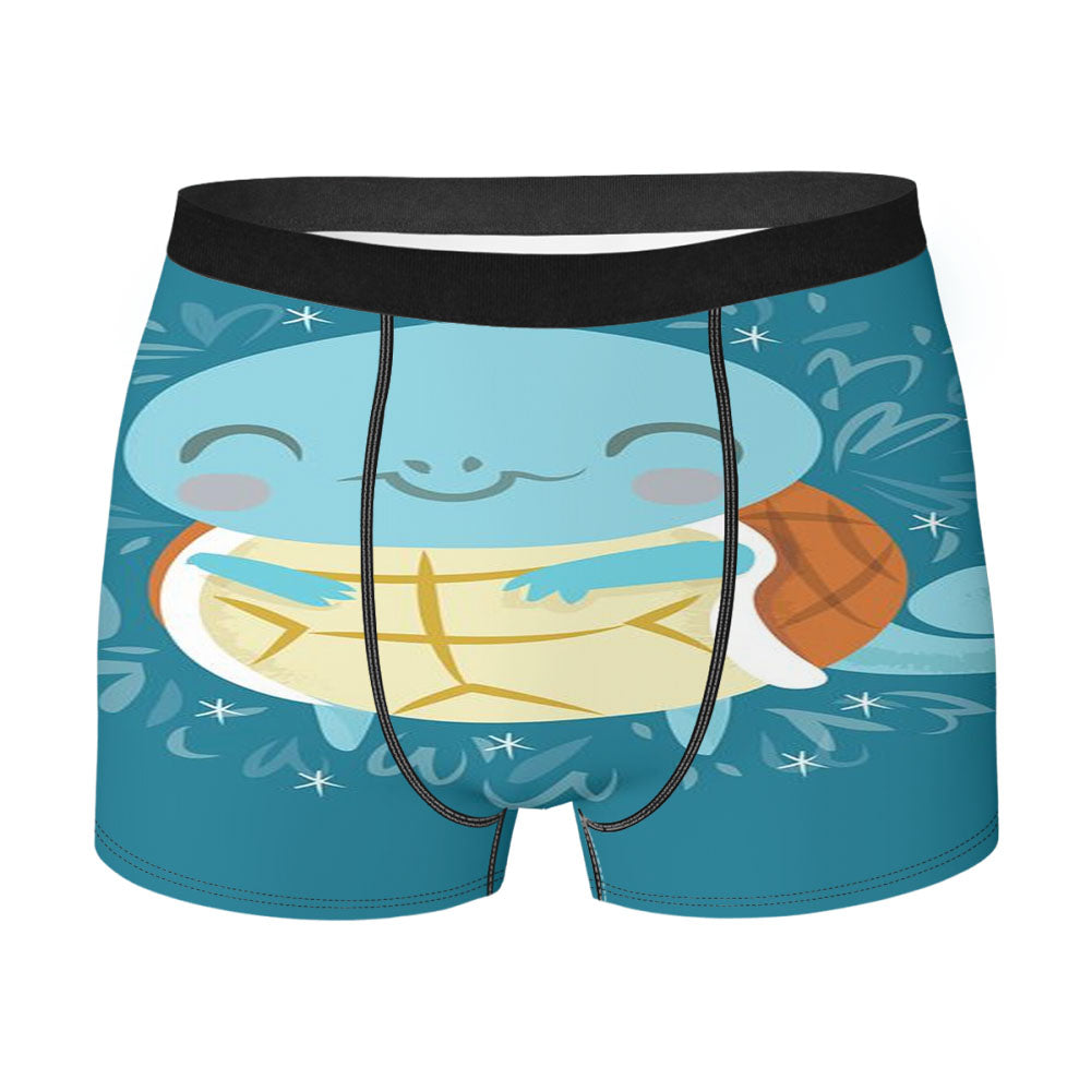 Cute Pokemon Squirtle Men's Boxer Briefs