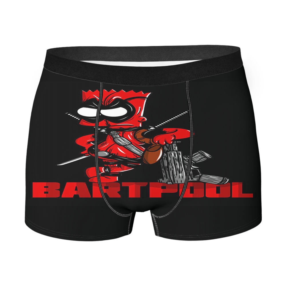 Deadpool Bartool Bart Simpson Men's Boxer Briefs