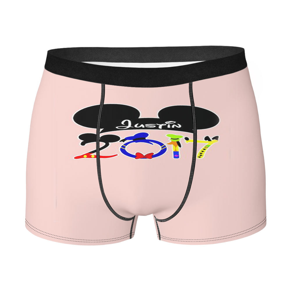 Disney Family Vacation Matching Mickey Mouse Men's Boxer Briefs