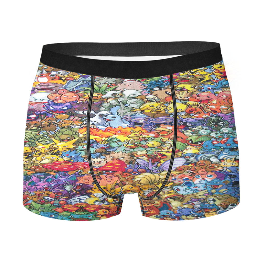 Epic All Pokemon Generations Cross Stitch Men's Boxer Briefs