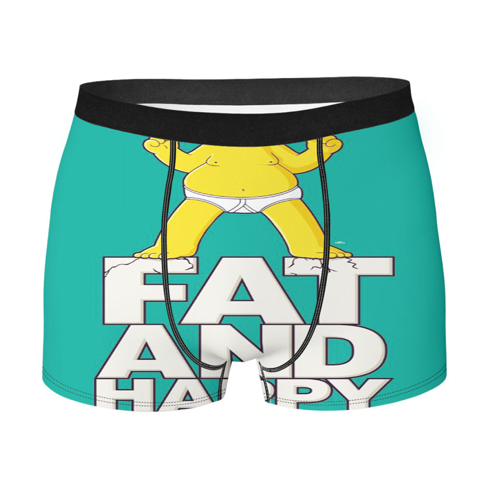 Fat And Happy The Simpson Men's Boxer Briefs