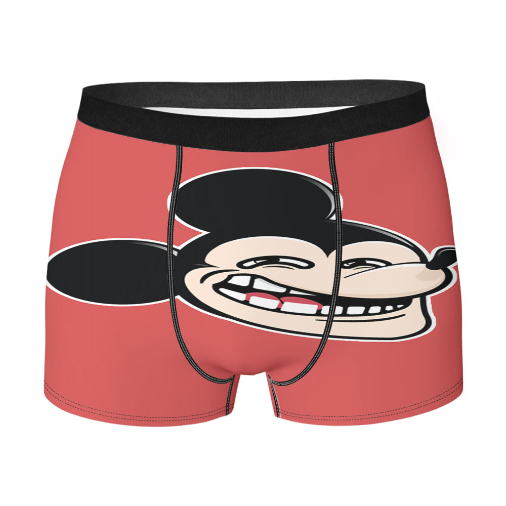 Funny Mickey And Minnie Men's Boxer Briefs