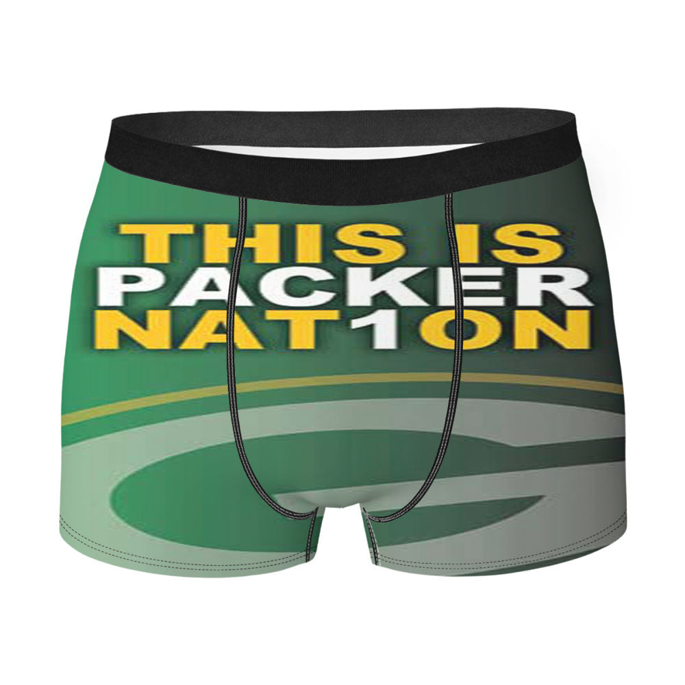 Green Bay Packers Nfl Logo 44 Men's Boxer Briefs
