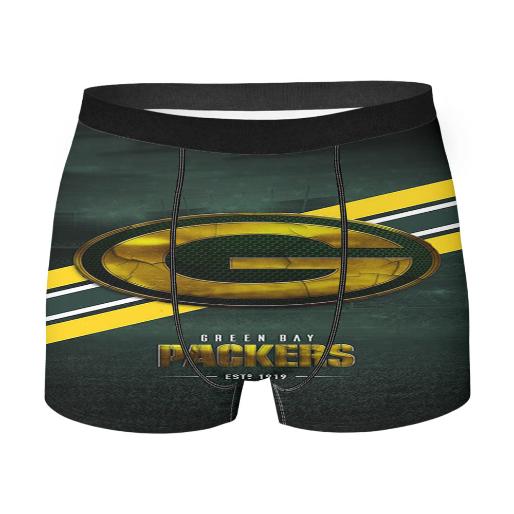 Green Bay Packers Nfl Team Logo Men's Boxer Briefs