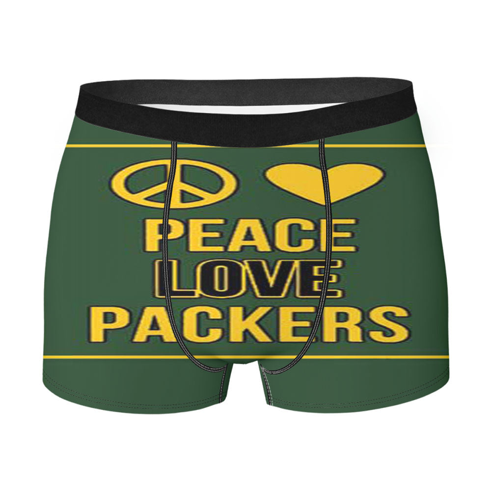 Green Bay Packers Pixel Art Men's Boxer Briefs