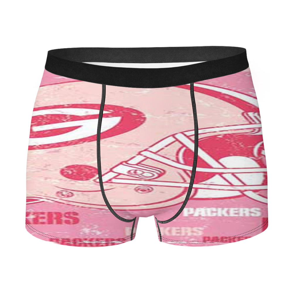Green Bay Packers Raised Letters Men's Boxer Briefs