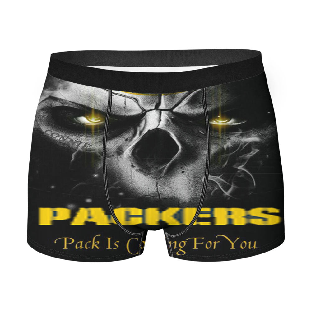 Green Bay Packers Throwback Logo Pin Men's Boxer Briefs
