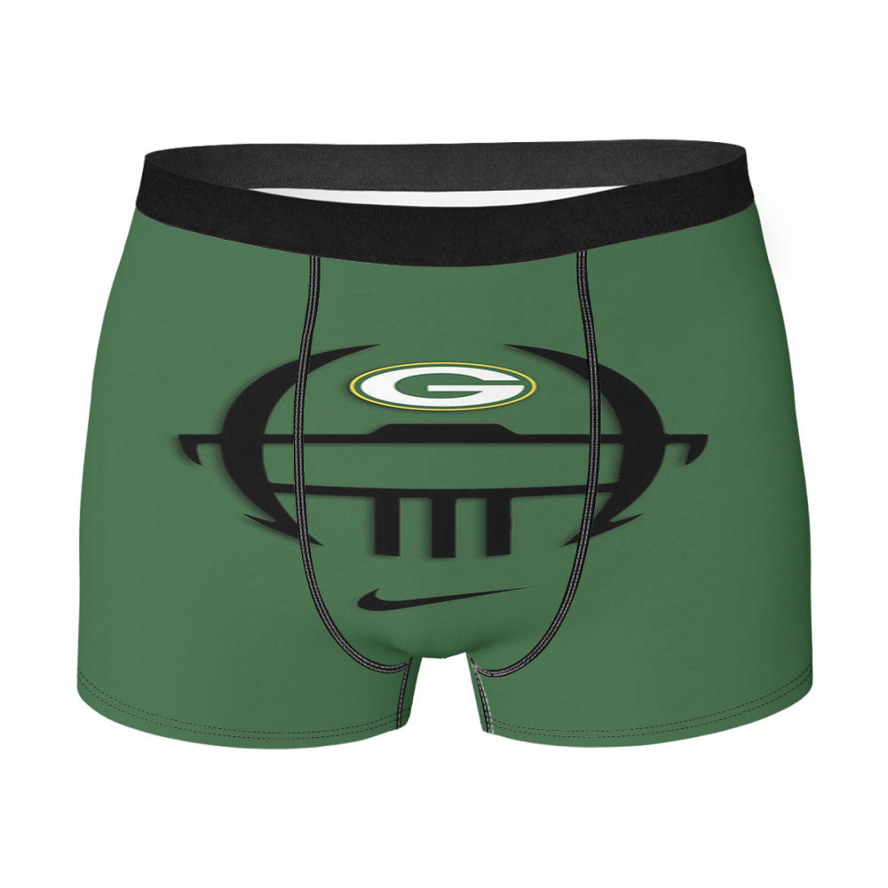 Green Bay Packers Wallpaper Men's Boxer Briefs