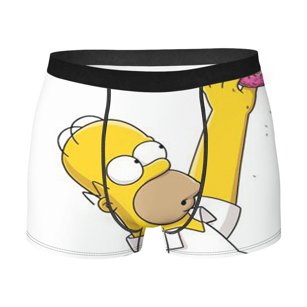 Homer Simpson Donuts Pink Men's Boxer Briefs