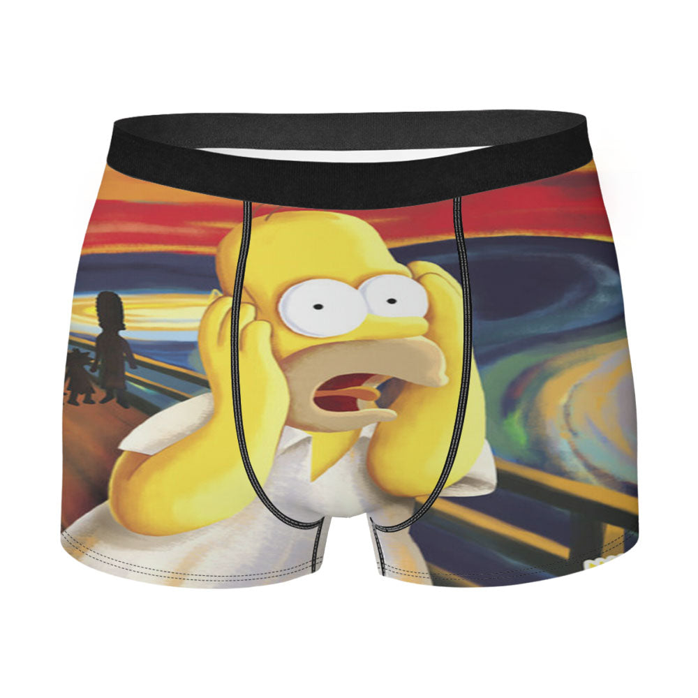 Homer Simpson The Good Father Wallpaper Men's Boxer Briefs