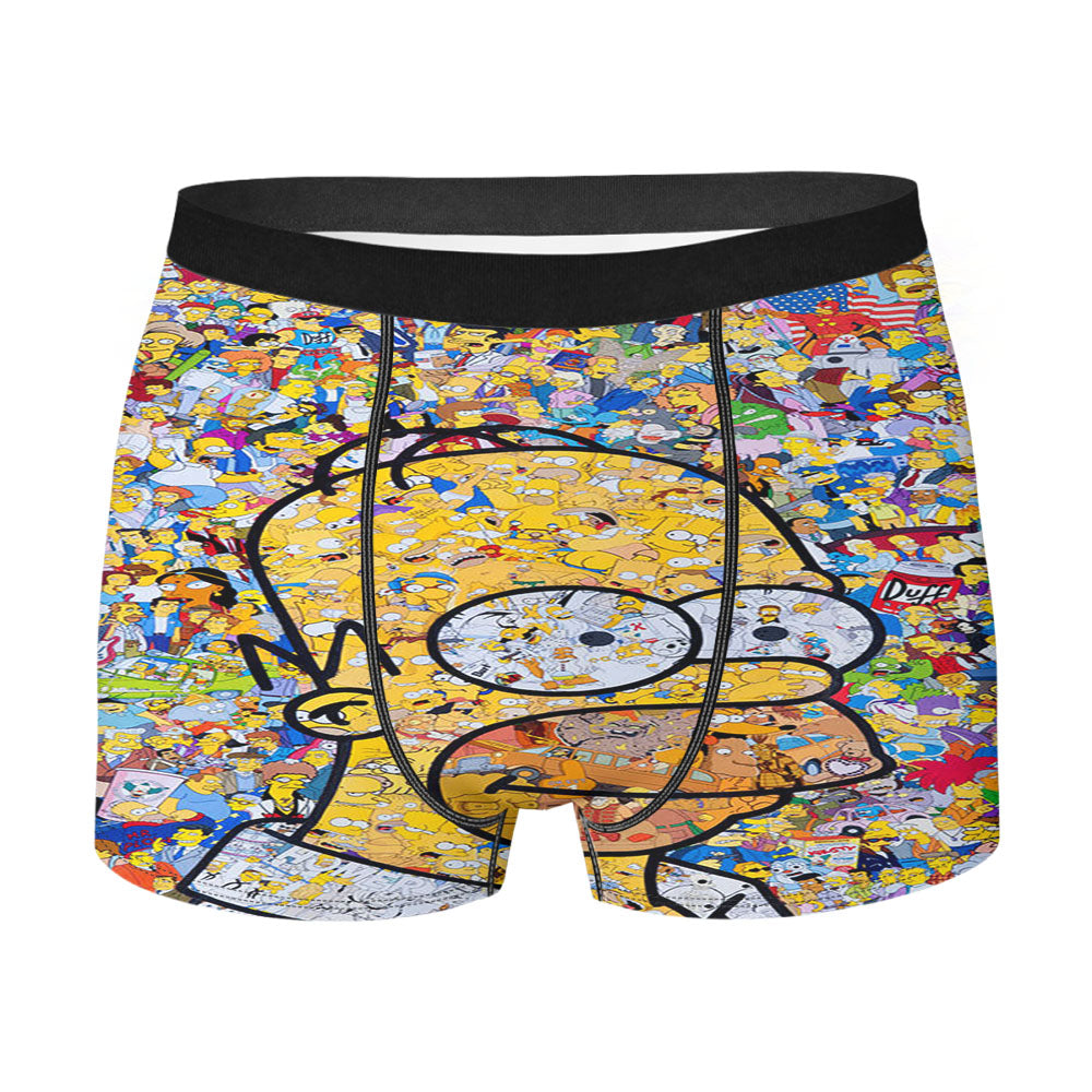 Homer The Simpson Collage Men's Boxer Briefs