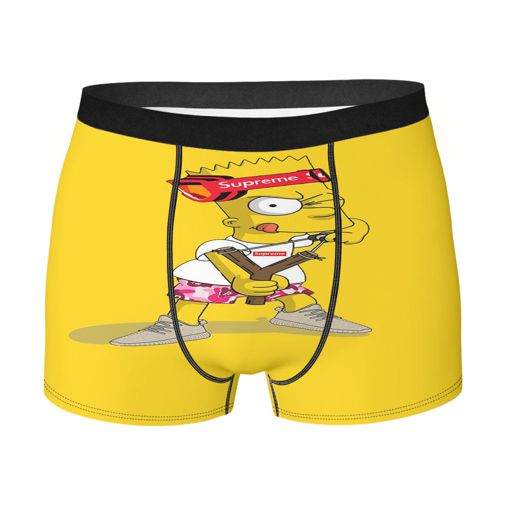 Hypebeast Bart Simpson Yellow Men's Boxer Briefs