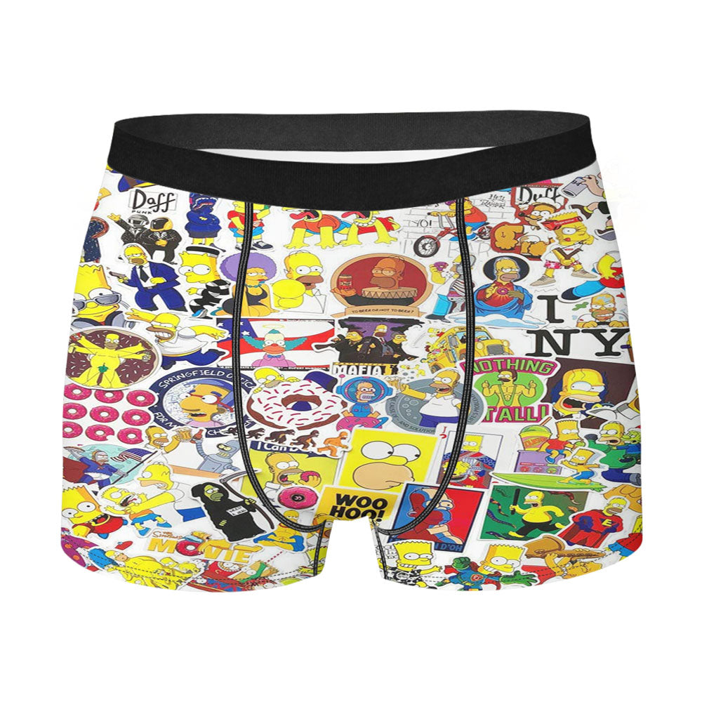 I Love The Simpsons Family Collage Men's Boxer Briefs