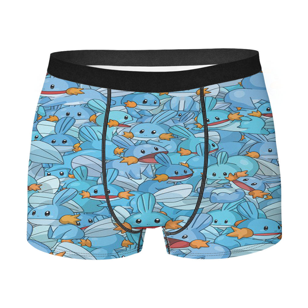 Kawaii Mudkip Pokemon Men's Boxer Briefs