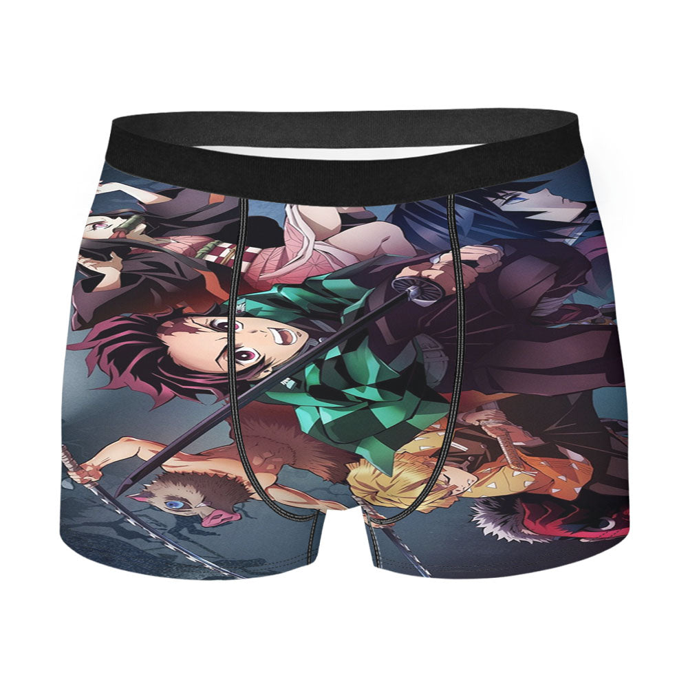 Kimetsu No Yaiba Demon Slayer Anime Poster Men's Boxer Briefs