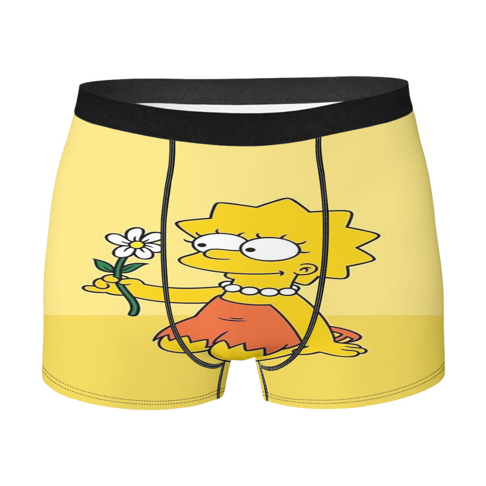 Lisa Simpson And Flower Men's Boxer Briefs
