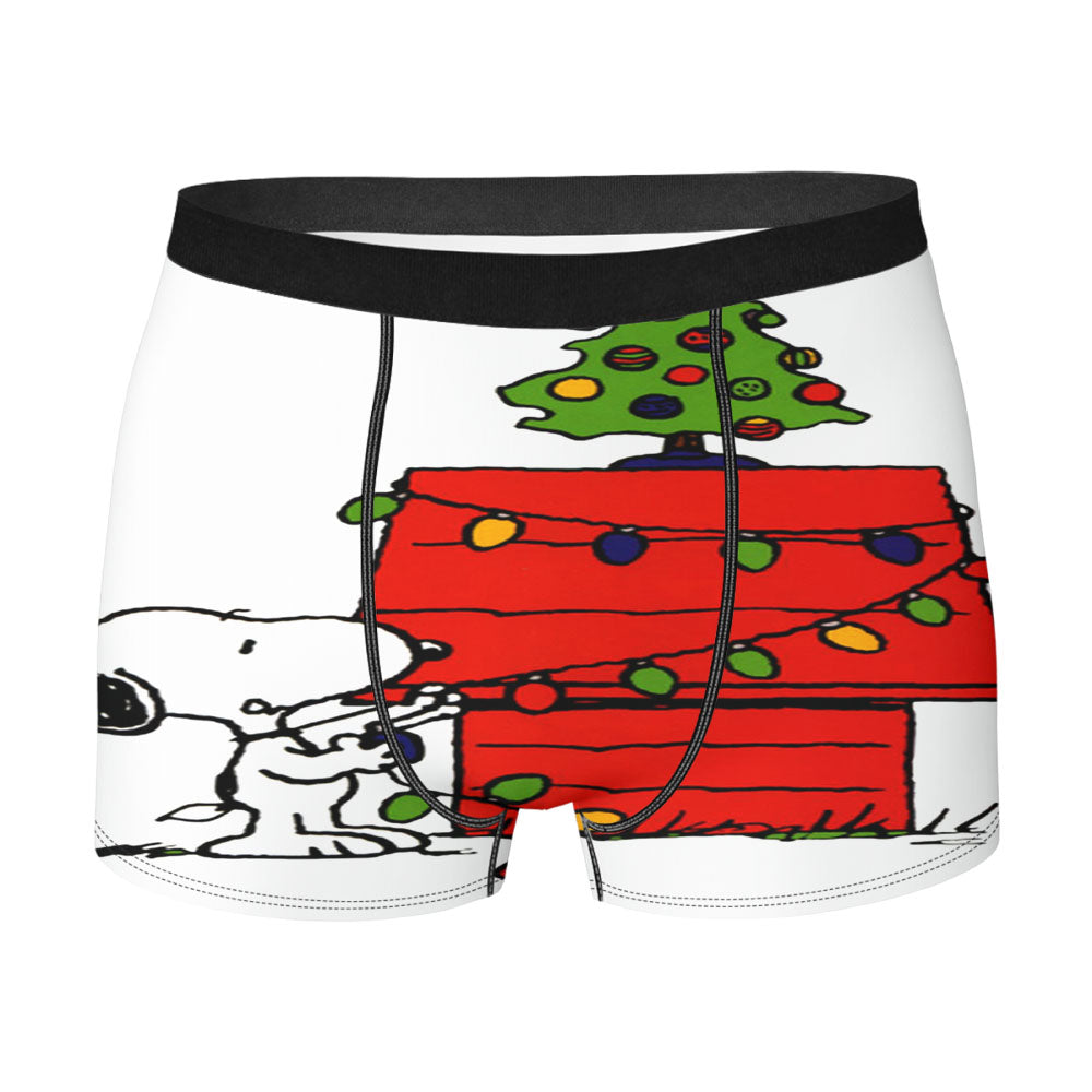 Merry Christmas Snoopy Men's Boxer Briefs
