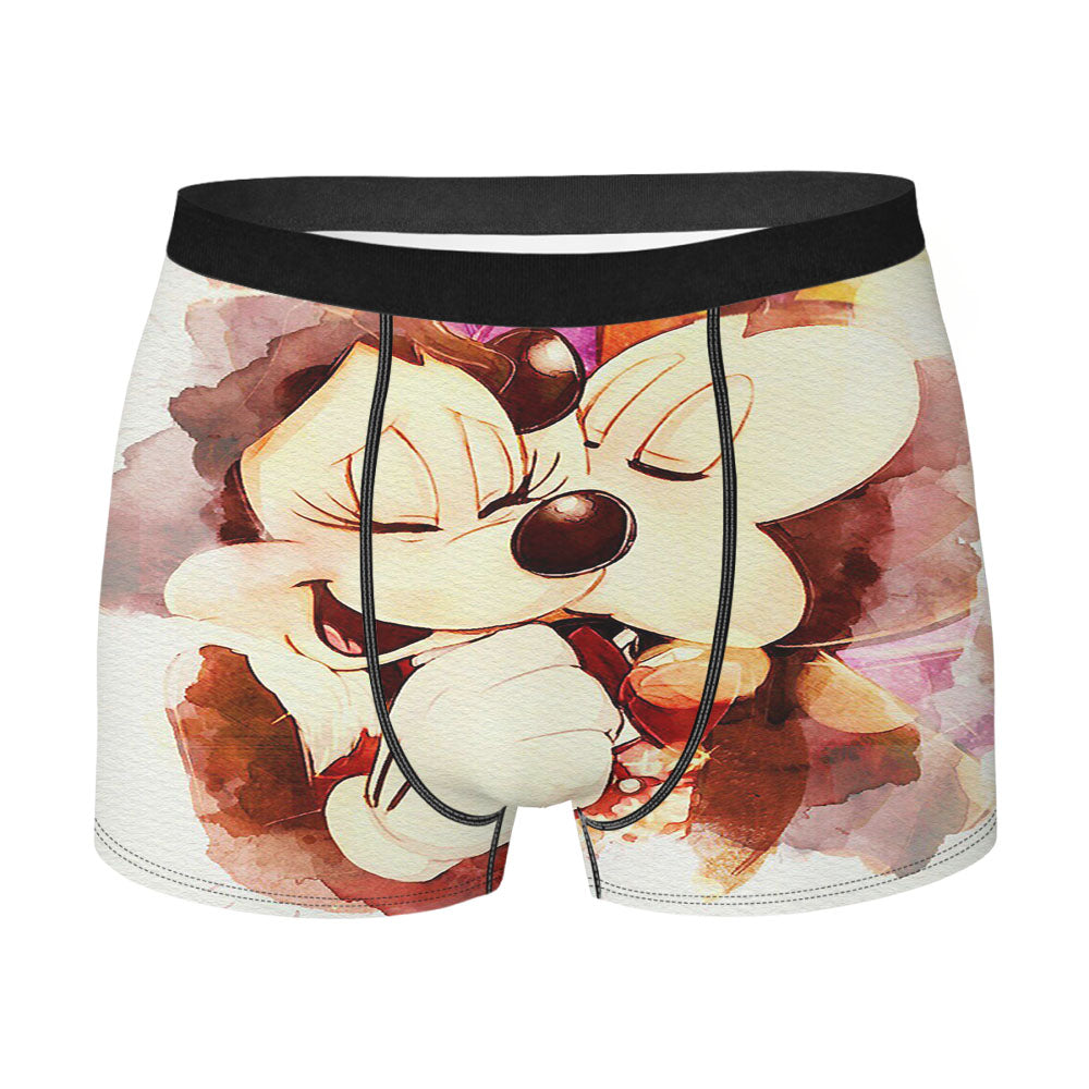 Mickey And Minnie Valentine Men's Boxer Briefs