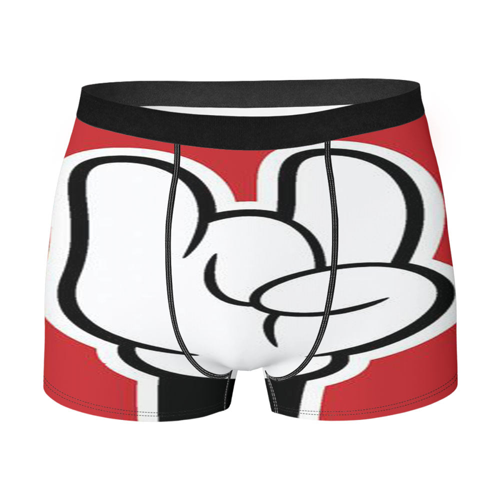 Mickey Mouse Saying Dont Touch My Phone Men's Boxer Briefs