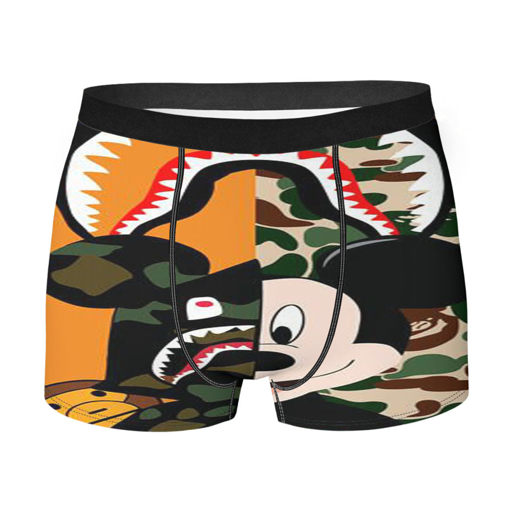 Mickey X Goofy X Duck Halloween Men's Boxer Briefs