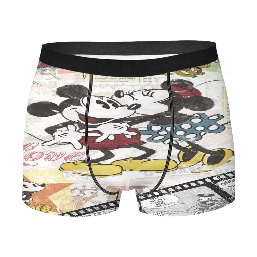Minnie And Mickey Mouse Men's Boxer Briefs
