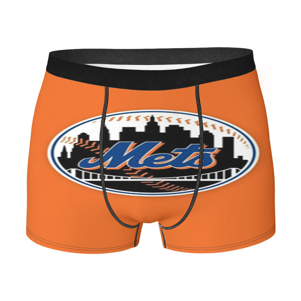New York Mets Fade To Black Men's Boxer Briefs