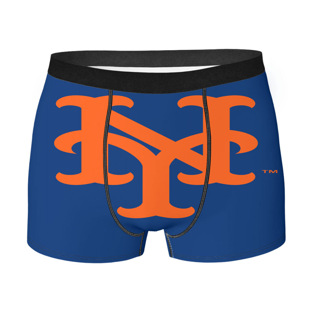 New York Mets Logo Baseball 1 Men's Boxer Briefs