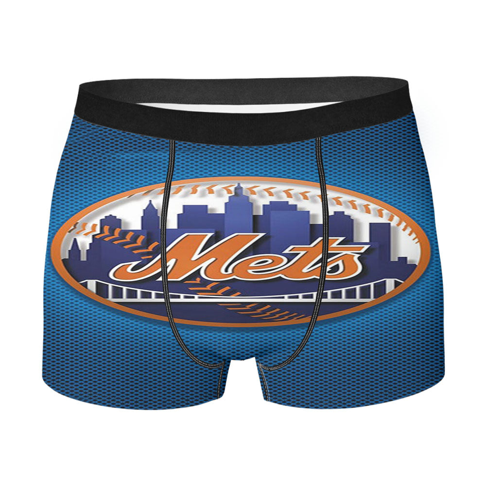 New York Mets Orange Men's Boxer Briefs