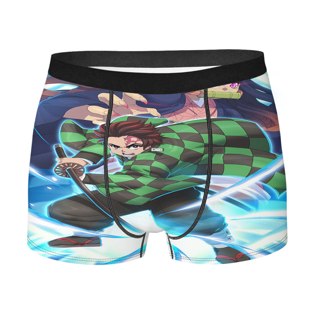 Nezuko And Tanjiro Kamado Demon Slayer Kimetsu No Yaiba Men's Boxer Briefs
