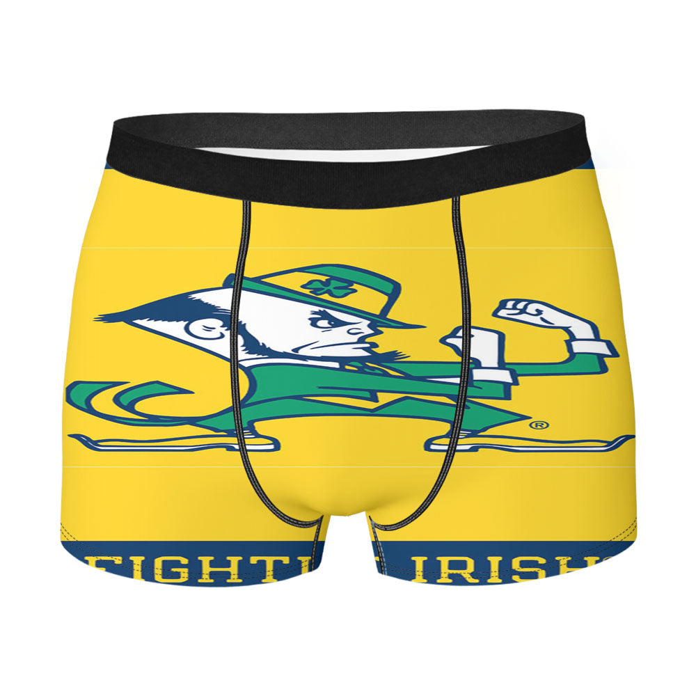 Notre Dame Fighting Irish Athlon Sports Yellow Men's Boxer Briefs
