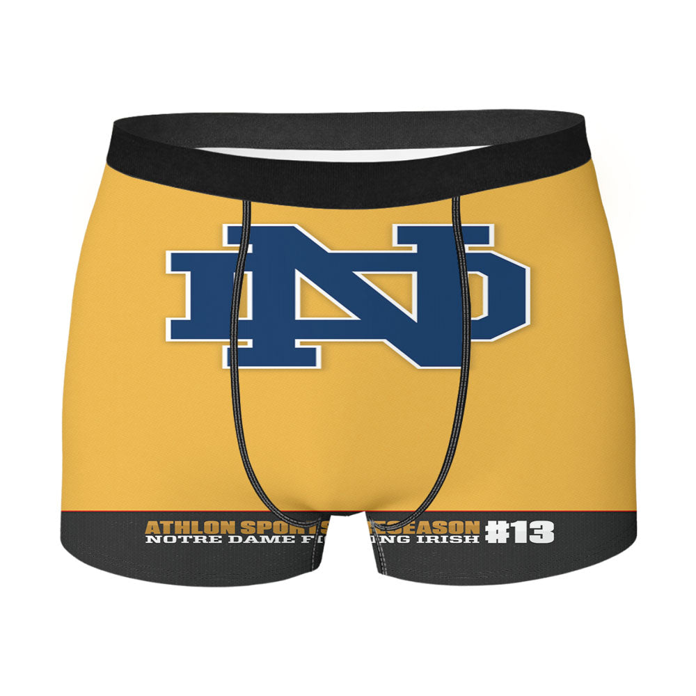 Notre Dame Fighting Irish Black Wallpapers Men's Boxer Briefs