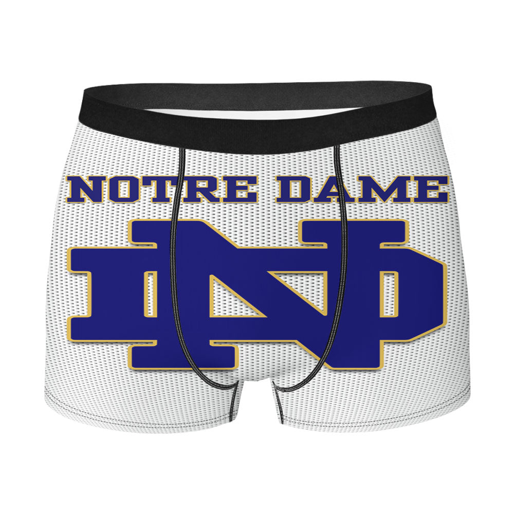 Notre Dame Fighting Irish Logo Flag Men's Boxer Briefs