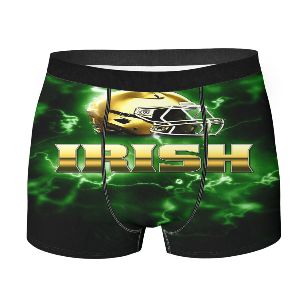 Notre Dame Irish Logo Green Men's Boxer Briefs