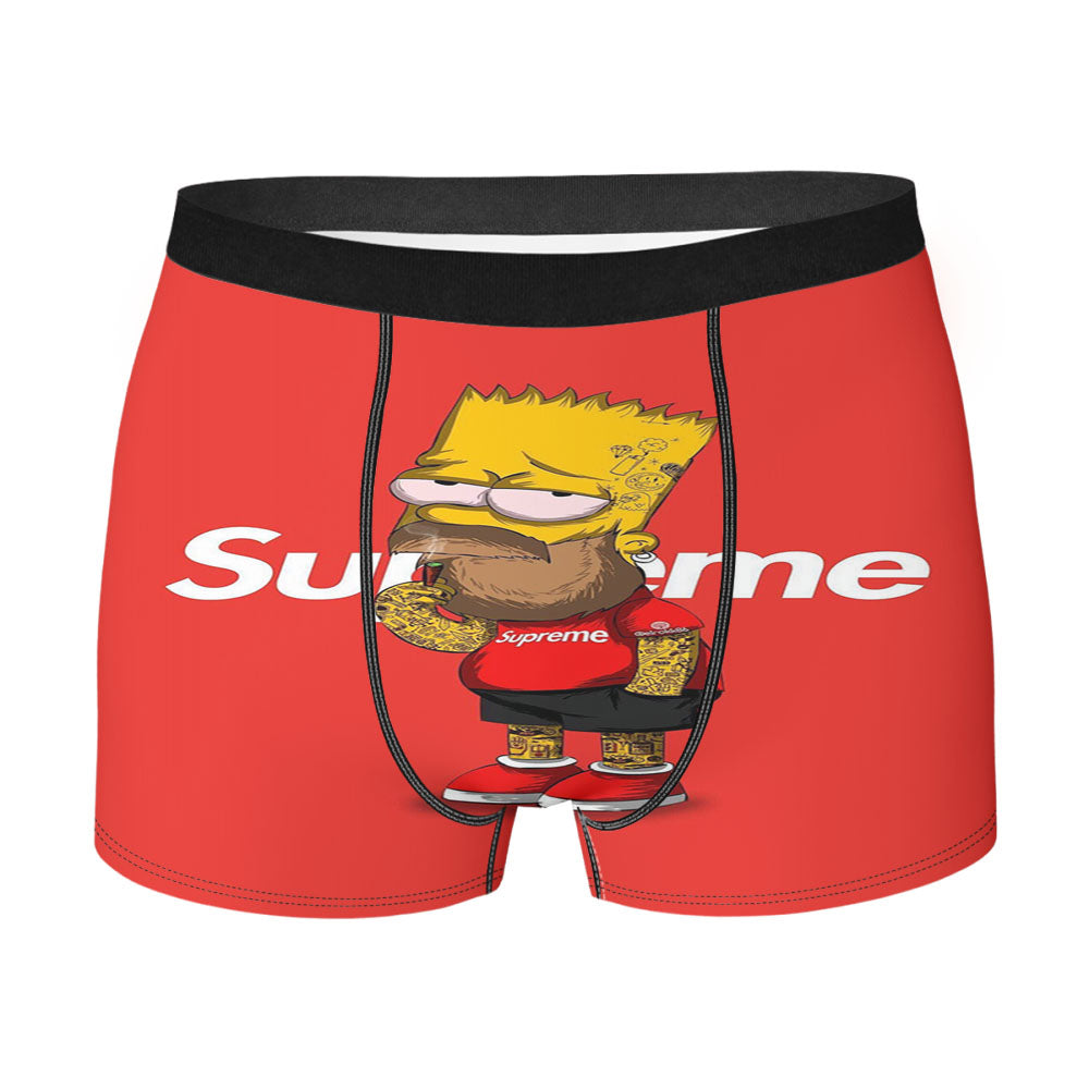 Old Drunk Hypebeast Bart Simpson Men's Boxer Briefs