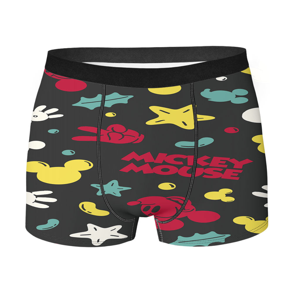 Pattern Mickey Mouse Men's Boxer Briefs