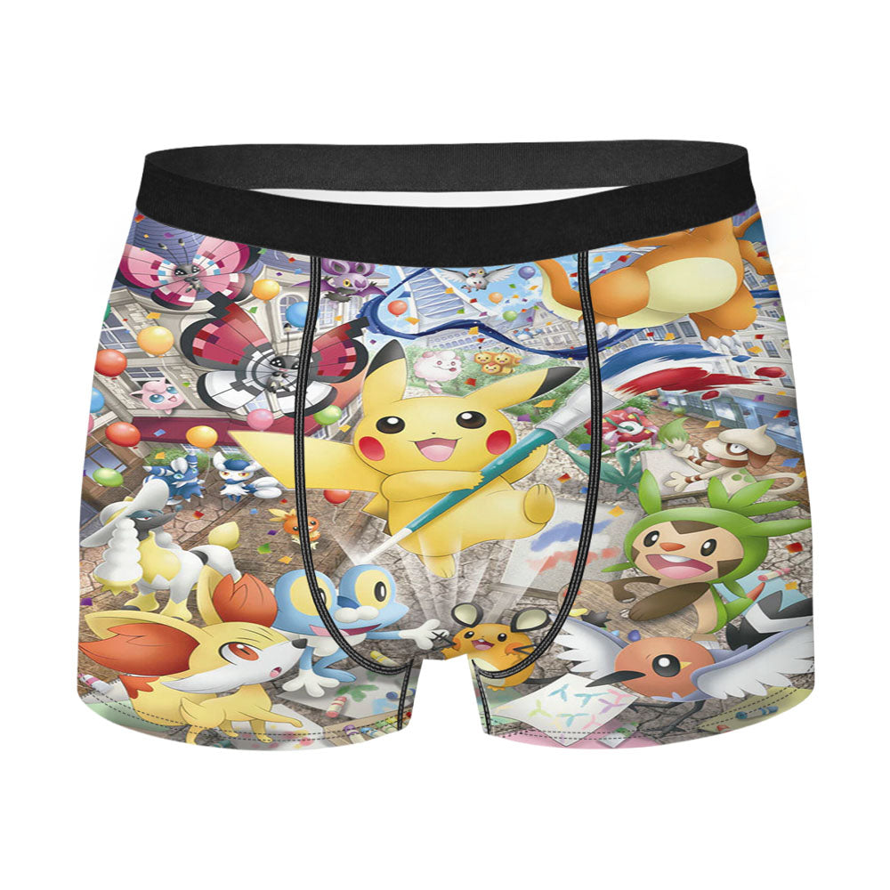 Pikachu Pokemon Anime Men's Boxer Briefs
