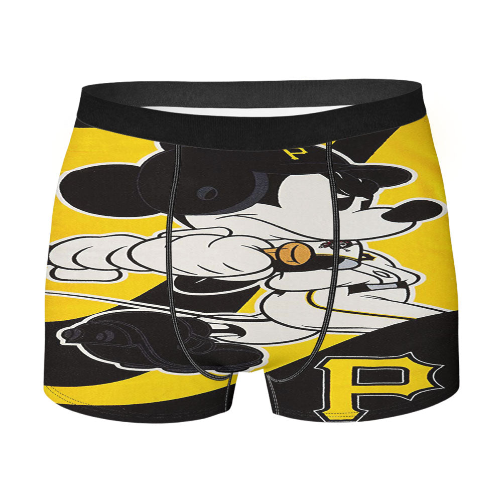 Pittsburgh Pirates Disney Mickey Mouse Mlb Men's Boxer Briefs