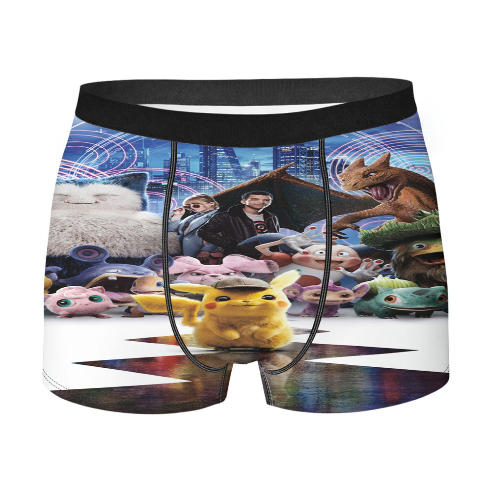 Pokemon Detective Pikachu City  Men's Boxer Briefs