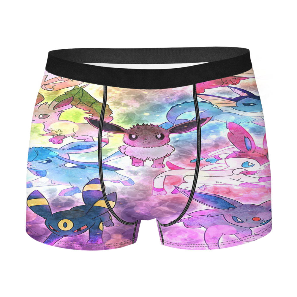 Pokemon Eevee Evolution Pattern Men's Boxer Briefs