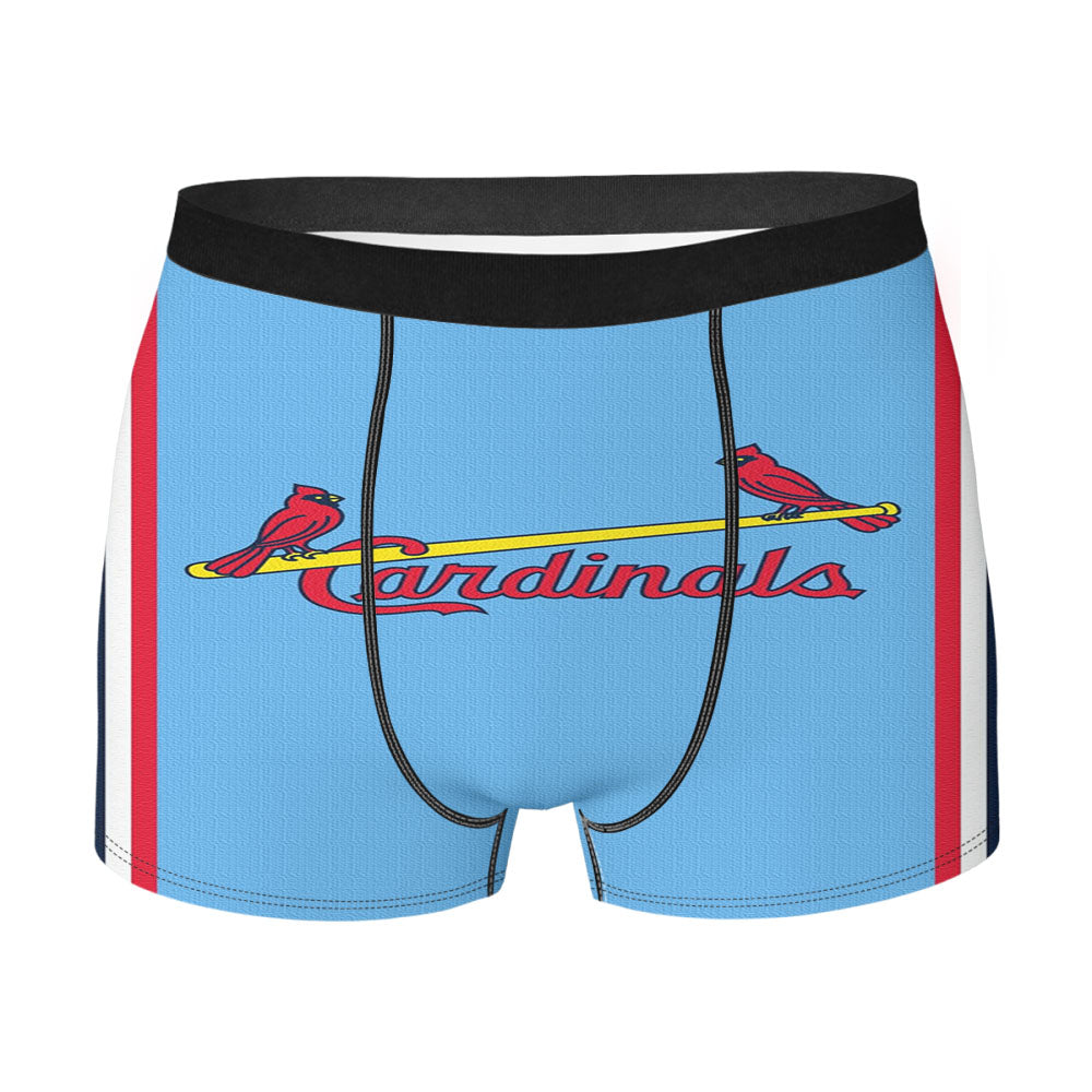 Powder Blue Cardinals Cavaliers Logo St Louis Men's Boxer Briefs