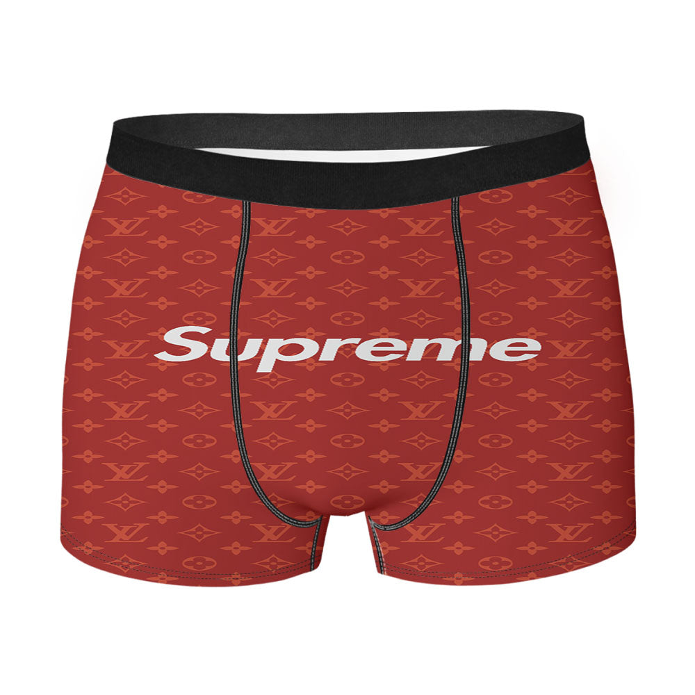 Red Supreme Louis Vuitton Men'S Boxer Briefs