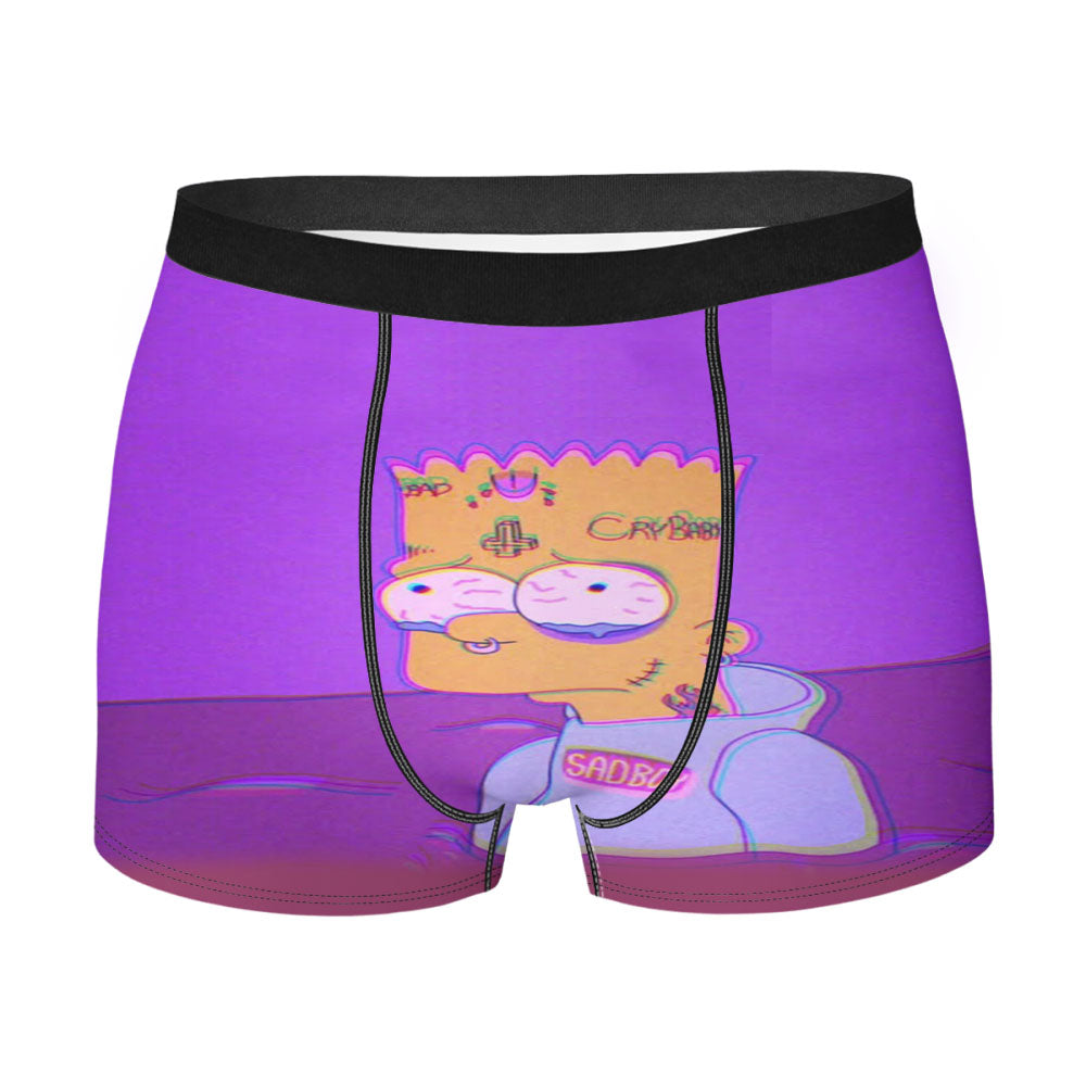 Sad Boy Simpsons Xxtenations Men's Boxer Briefs