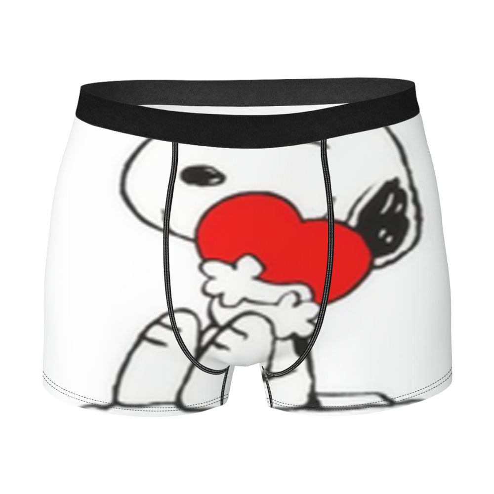 Snoopy And Charlie And Starry Night Men's Boxer Briefs