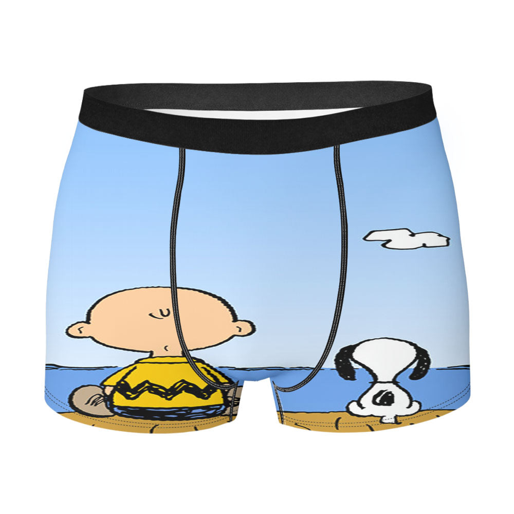 Snoopy And Charlie Brown Friends Men's Boxer Briefs