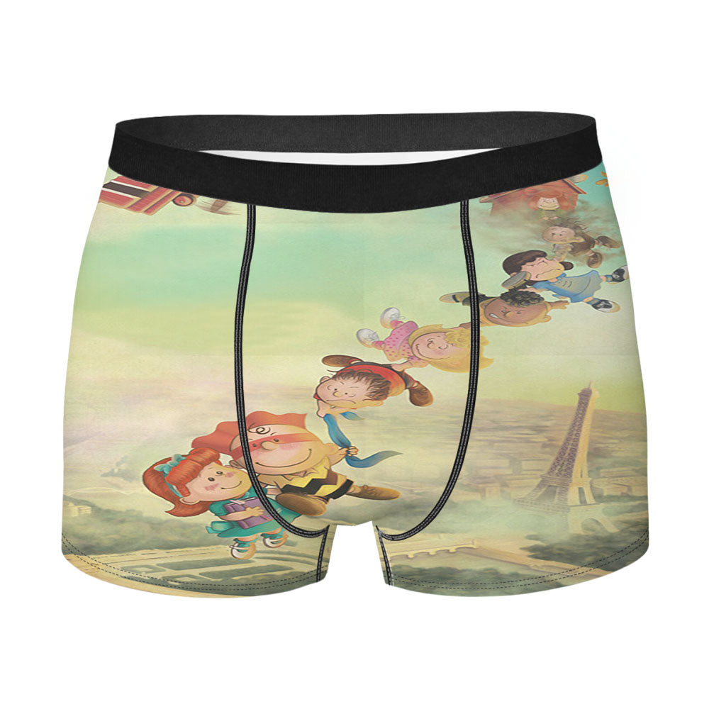 Snoopy Love Heart Men's Boxer Briefs