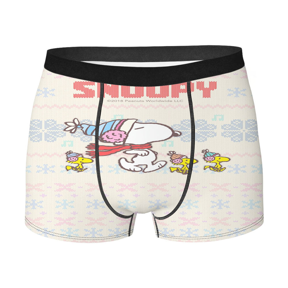 Snoopy'S Winter Clothes Men's Boxer Briefs